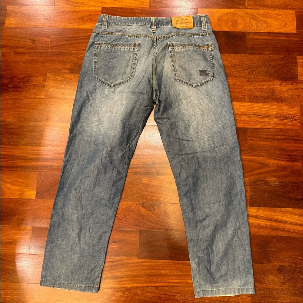 Vintage Burberry Men's Blue Jeans